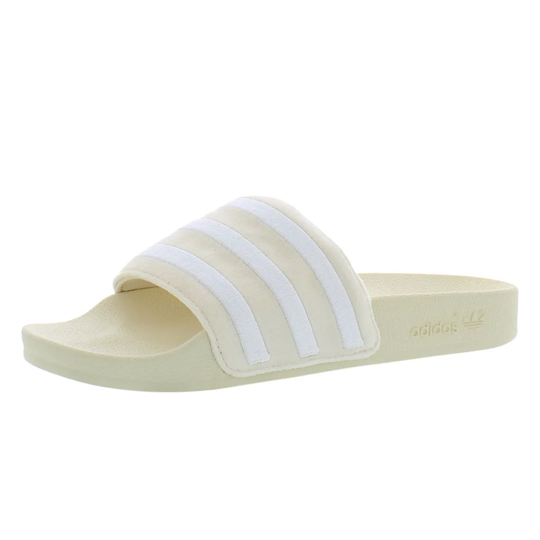 Sandales Adidas pour femmes, couleur beige/blanc.