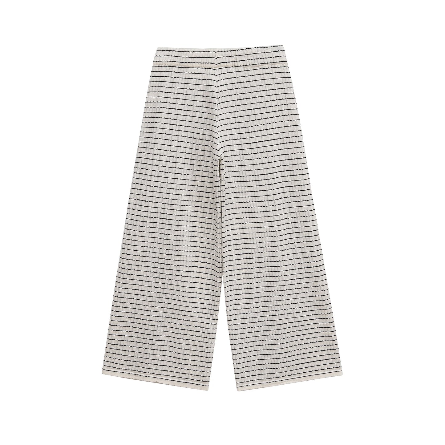 Vêtements pour femmes, nouvelle collection pantalon en tricot à rayures texturé