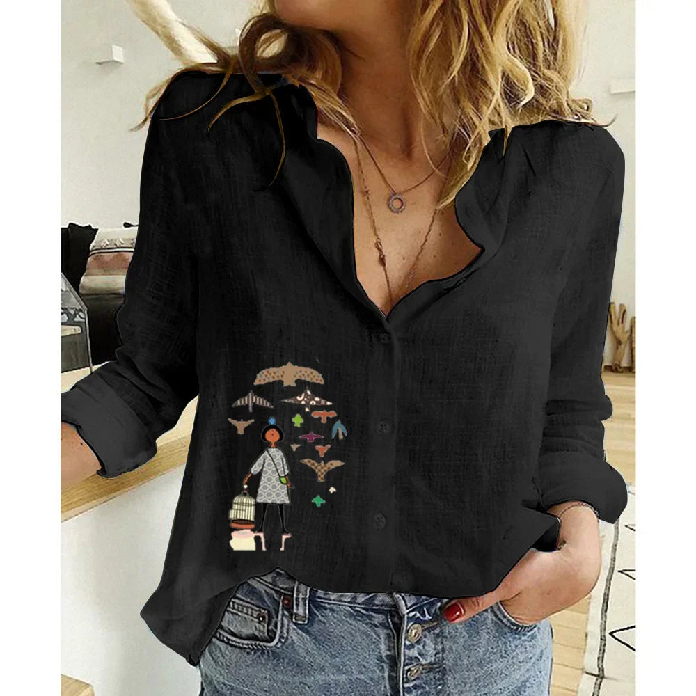 Vêtements pour femmes Chemises pour femmes Tops T-shirts en coton lin