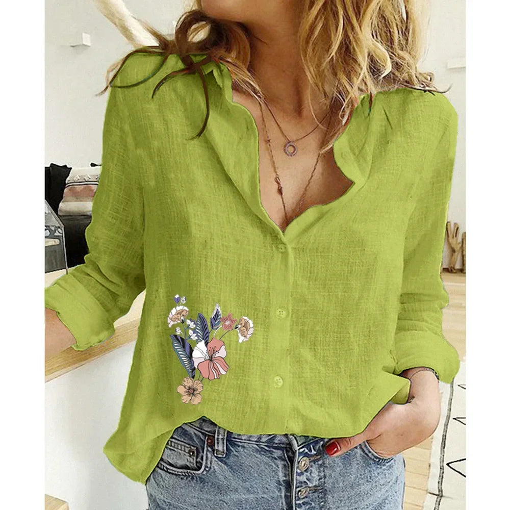 Vêtements pour femmes Chemises pour femmes Tops T-shirts en coton lin