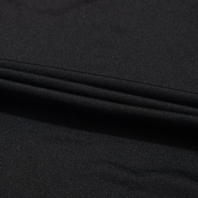 T-shirt NOIR de course et d'entraînement en polyester Nike Sportswear