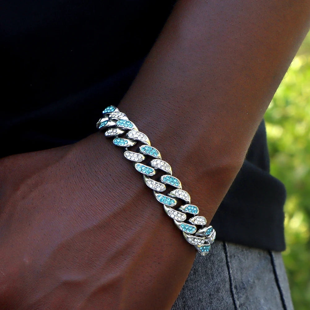Bracelets hip-hop ICE pour hommes et femmes haute qualité