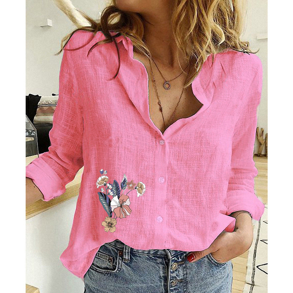 Vêtements pour femmes Chemises pour femmes Tops T-shirts en coton lin