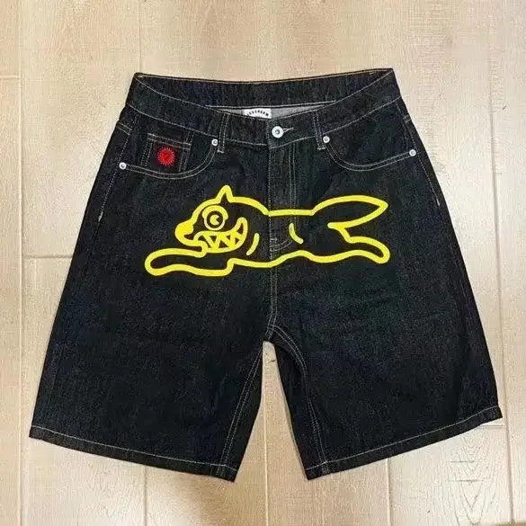 Shorts Streetwear pour hommes, impression de motif rétro