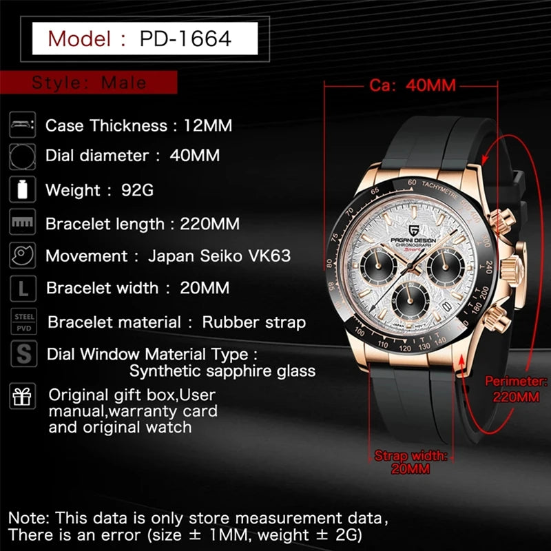 Montre Homme V2 PAGANI DESIGN WATERPROOF