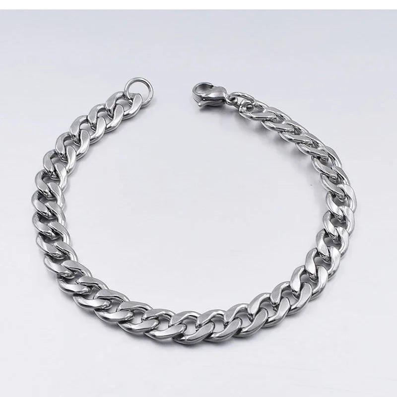 Bracelet en acier inoxydable pour hommes femmes couples