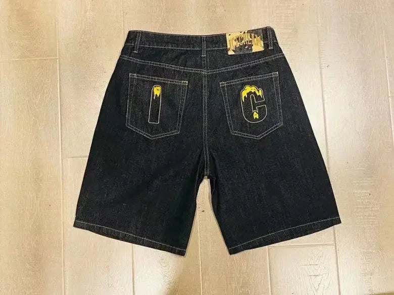 Shorts Streetwear pour hommes, impression de motif rétro