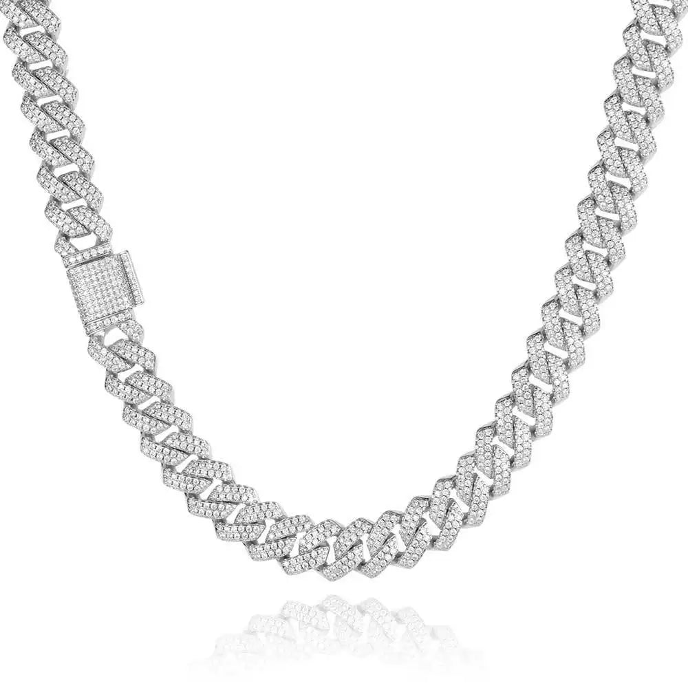 chaîne Miami en diamant épais pour hommes et femmes, ICE
