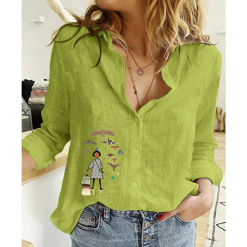 Vêtements pour femmes Chemises pour femmes Tops T-shirts en coton lin
