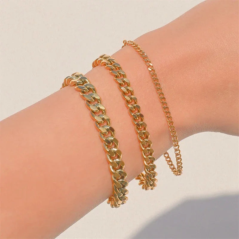Bracelet en acier inoxydable pour hommes femmes couples