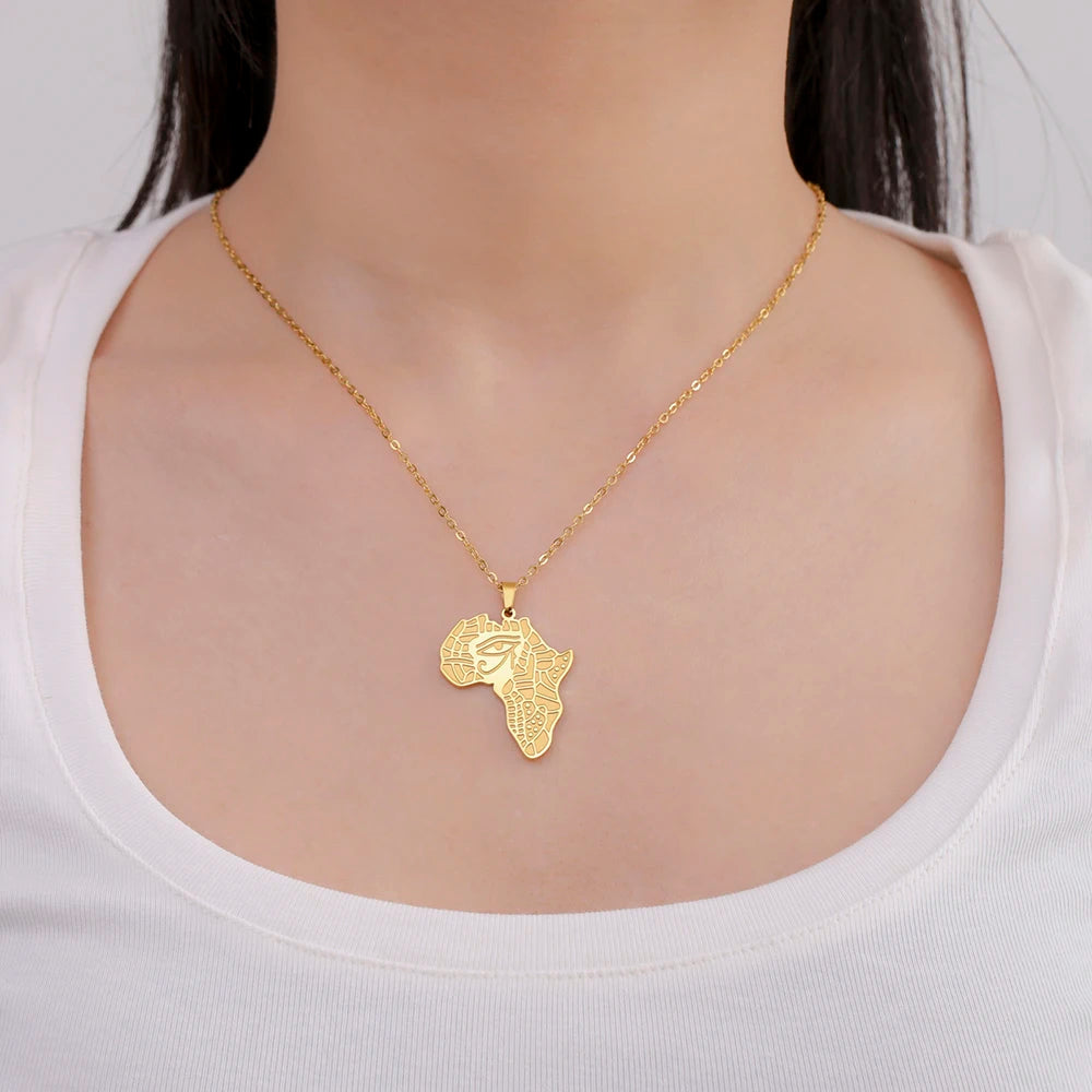 Pendentif Collier Œil d'Horus Talisman de Protection Bijoux Égypte Ancienne