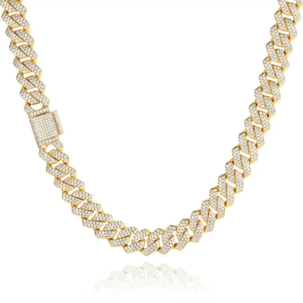 chaîne Miami en diamant épais pour hommes et femmes, ICE