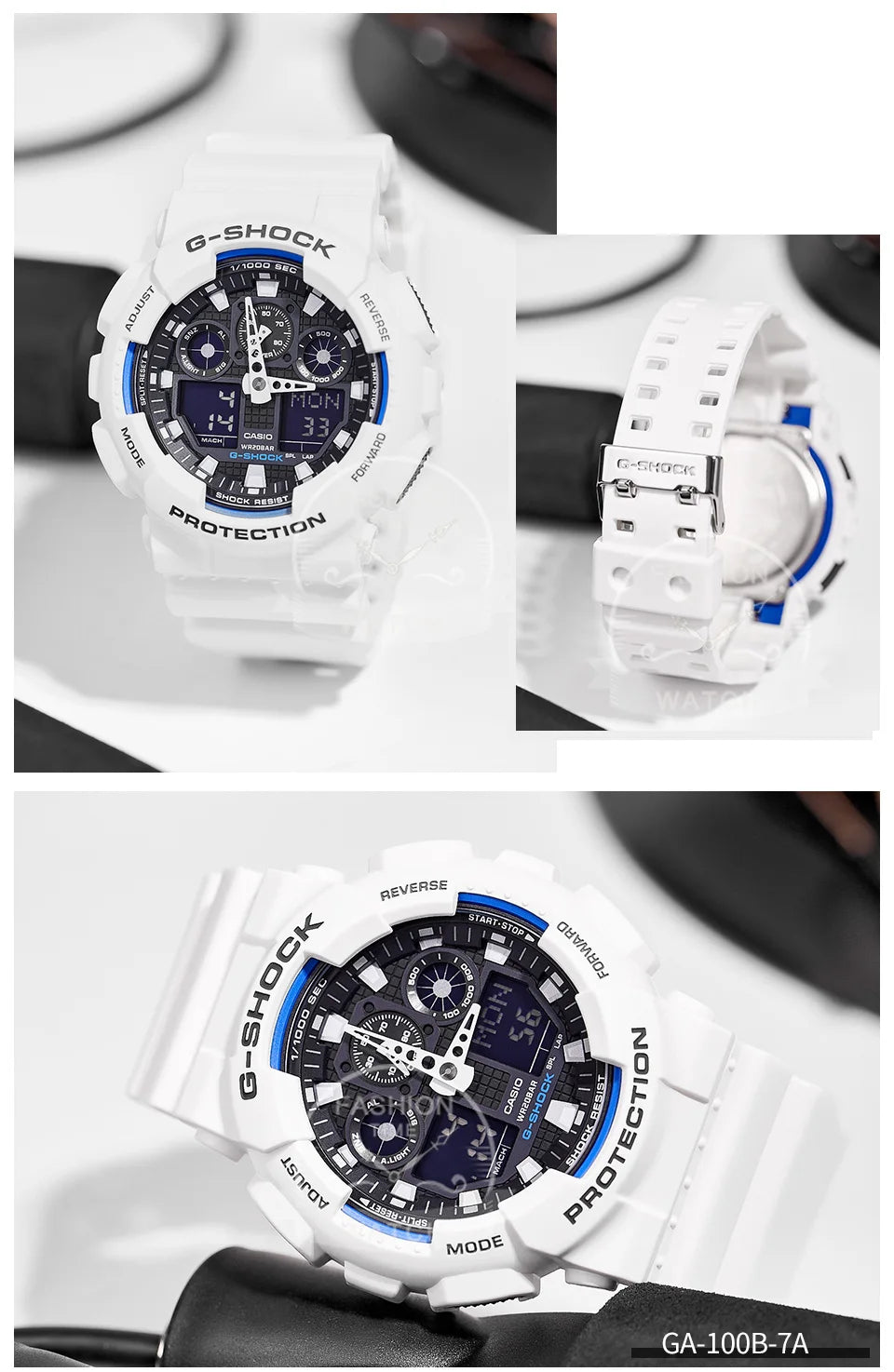 Montres Casio G-SHOCK GA-100B-7A multi-fonctionnelles