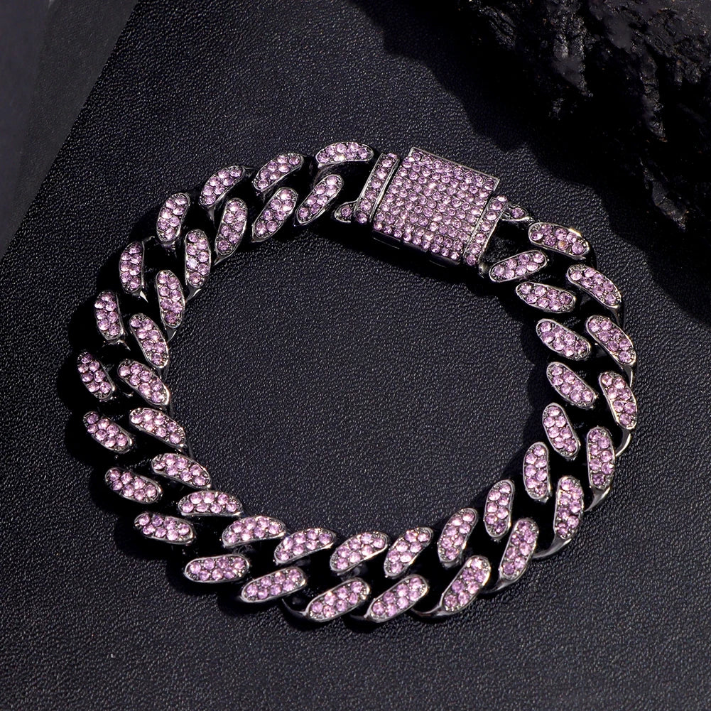 Bracelets hip-hop ICE pour hommes et femmes haute qualité