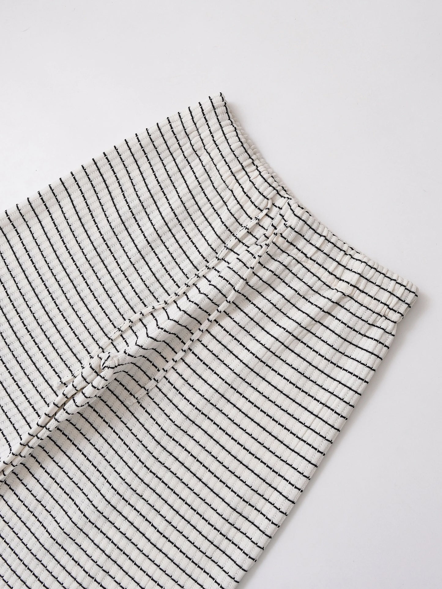 Vêtements pour femmes, nouvelle collection pantalon en tricot à rayures texturé