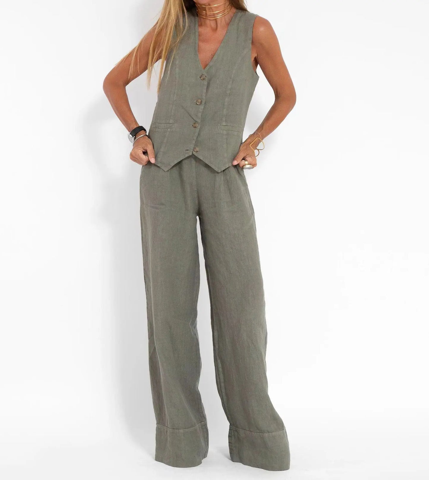 Nouveau gilet à la mode et Pantalon pour femmes