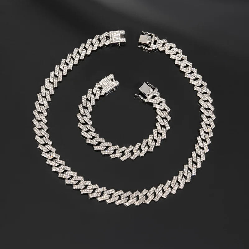 Chaîne en métal de luxe pour hommes, plaqué or 18K