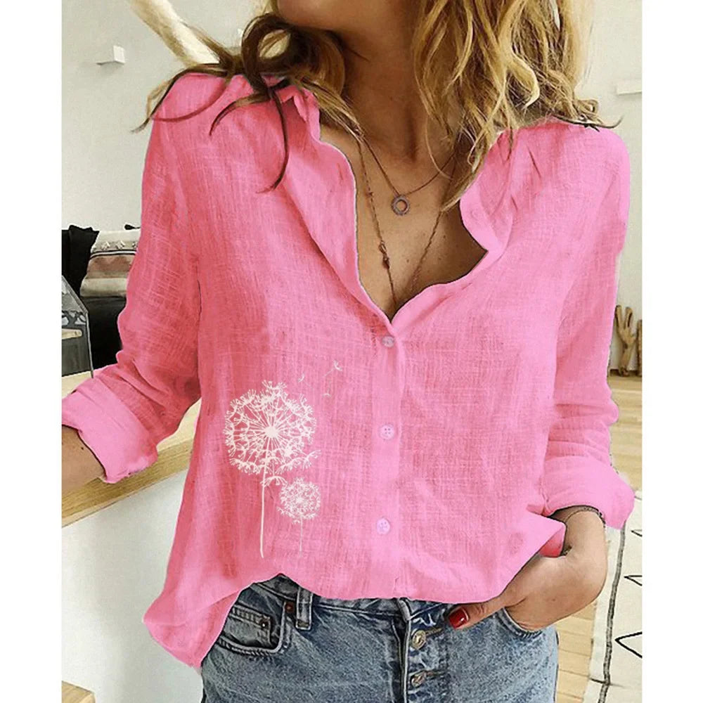 Vêtements pour femmes Chemises pour femmes Tops T-shirts en coton lin
