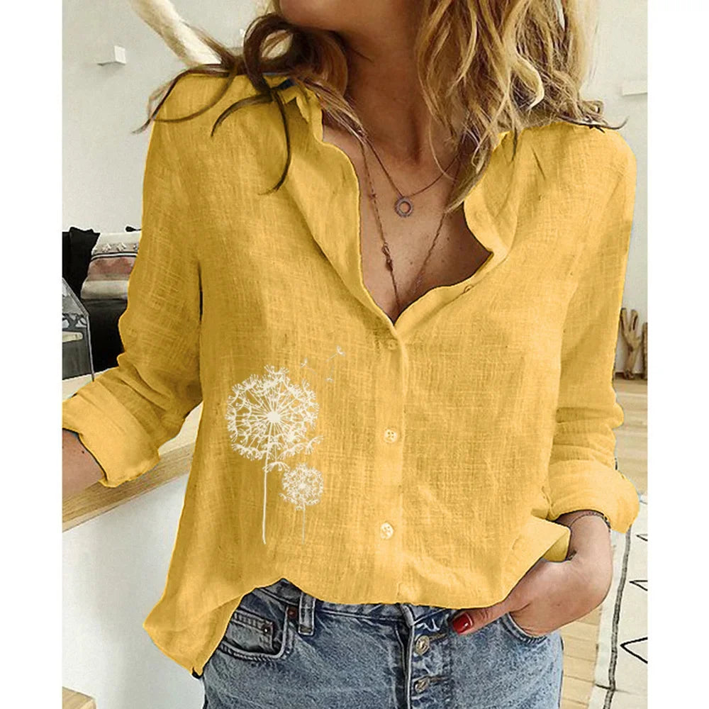 Vêtements pour femmes Chemises pour femmes Tops T-shirts en coton lin
