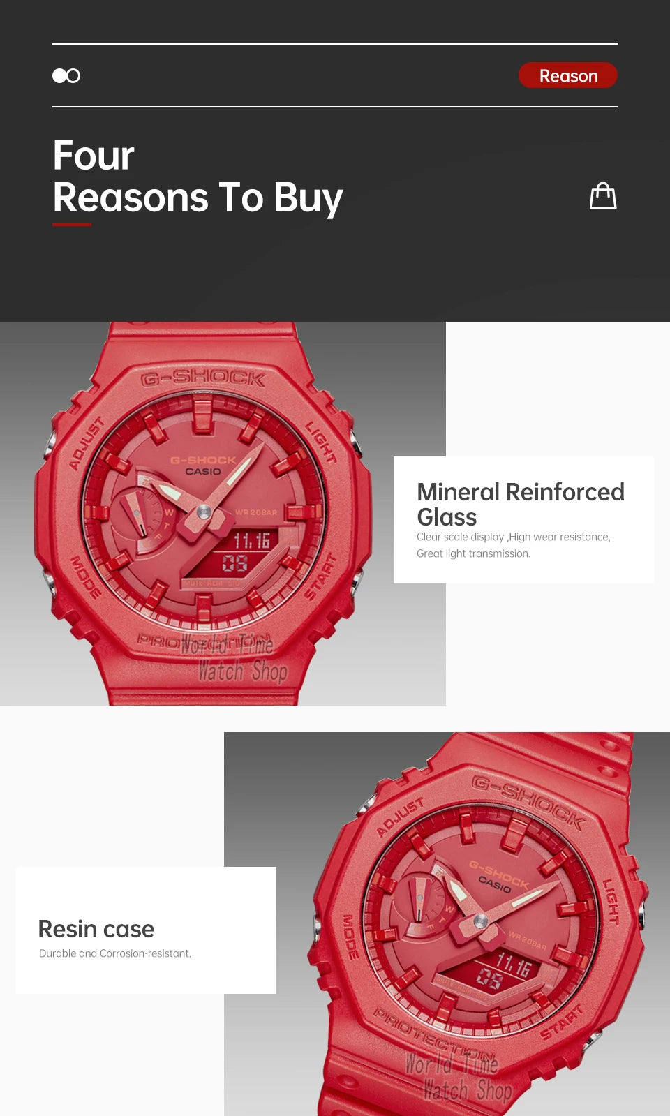 Montre Casio pour hommes G-SHOCK tendance étanche montre de sport