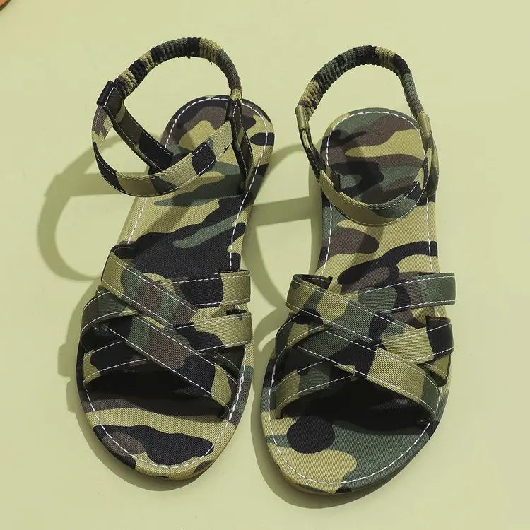 sandales plates légères pour femmes avec bande élastique