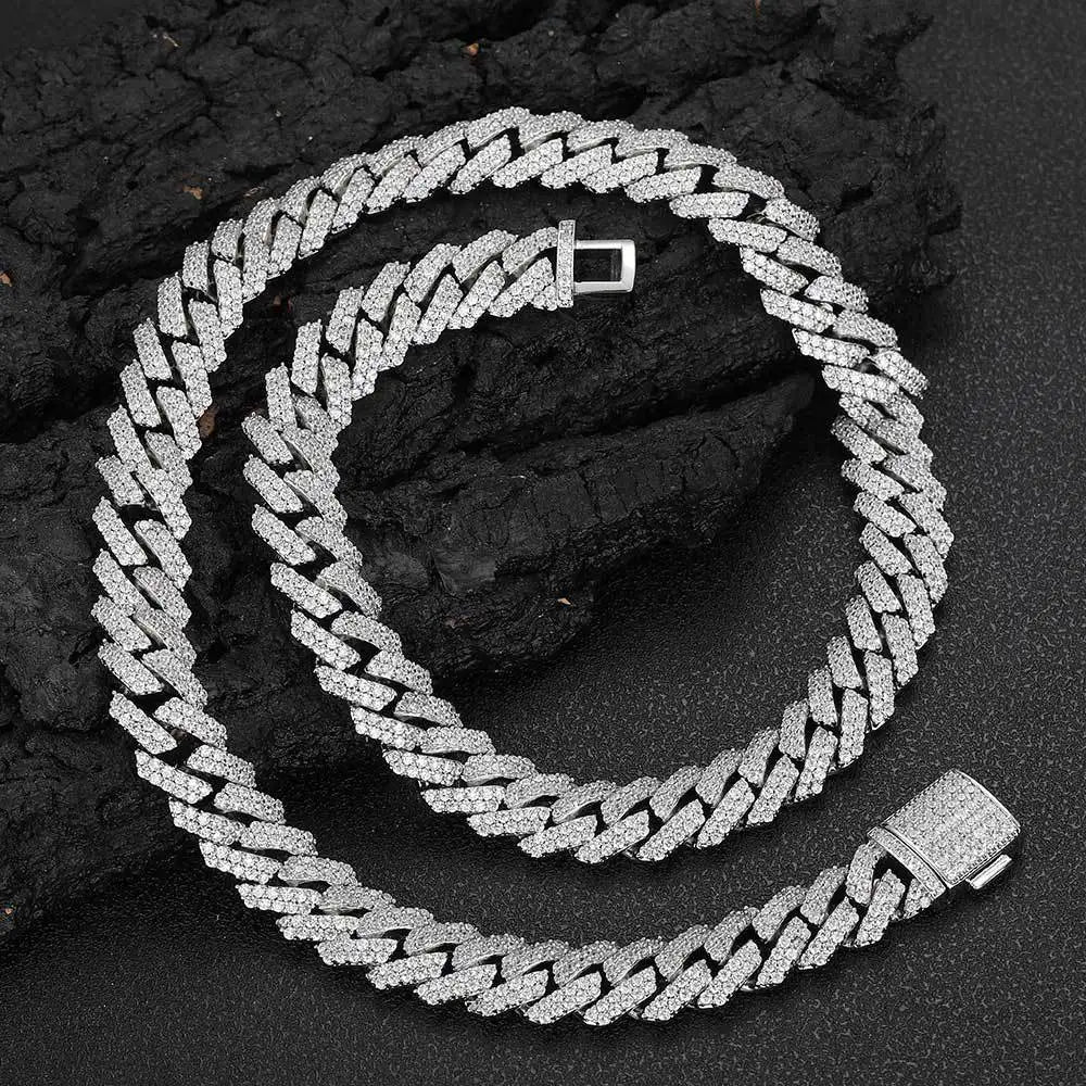 chaîne Miami en diamant épais pour hommes et femmes, ICE