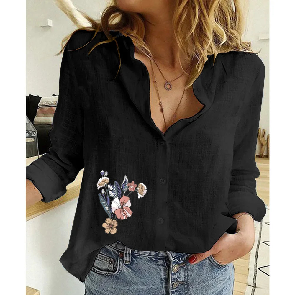 Vêtements pour femmes Chemises pour femmes Tops T-shirts en coton lin
