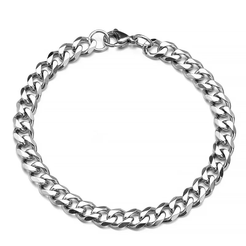 Bracelet en acier inoxydable pour hommes femmes couples