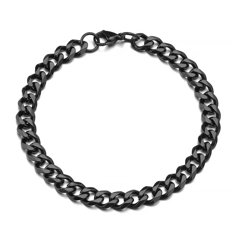 Bracelet en acier inoxydable pour hommes femmes couples