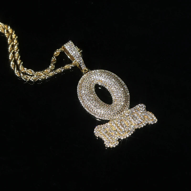 Chaîne/pendentif Lettre O Block HOMME