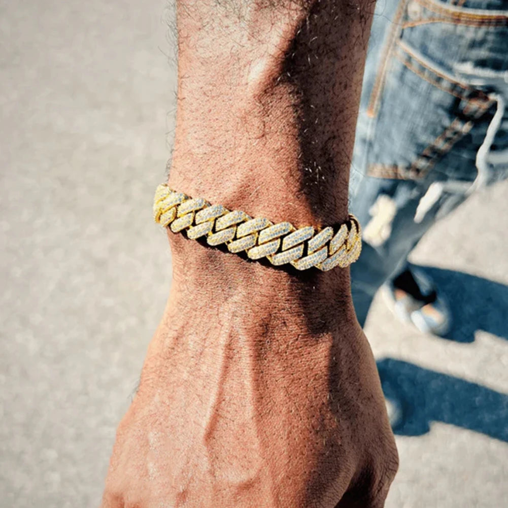 NOUVEAU Bracelet mixte Iced Out