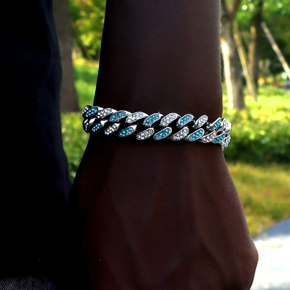 Bracelets hip-hop ICE pour hommes et femmes haute qualité