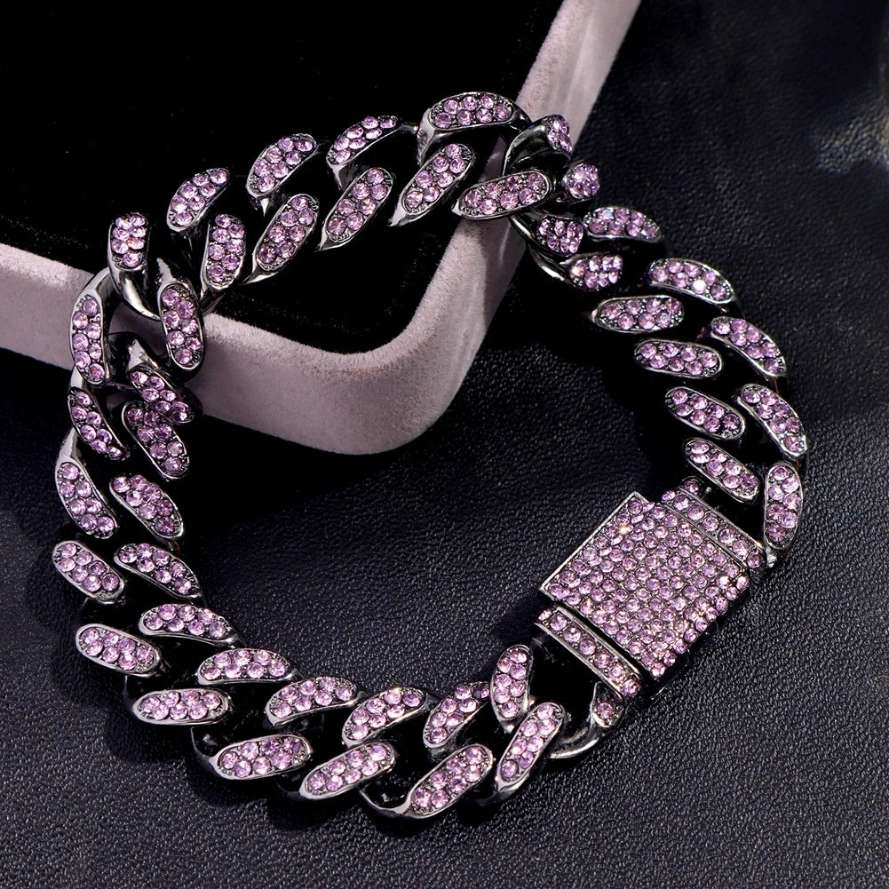 Bracelets hip-hop ICE pour hommes et femmes haute qualité