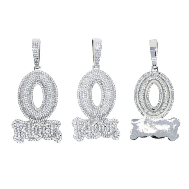 Chaîne/pendentif Lettre O Block HOMME