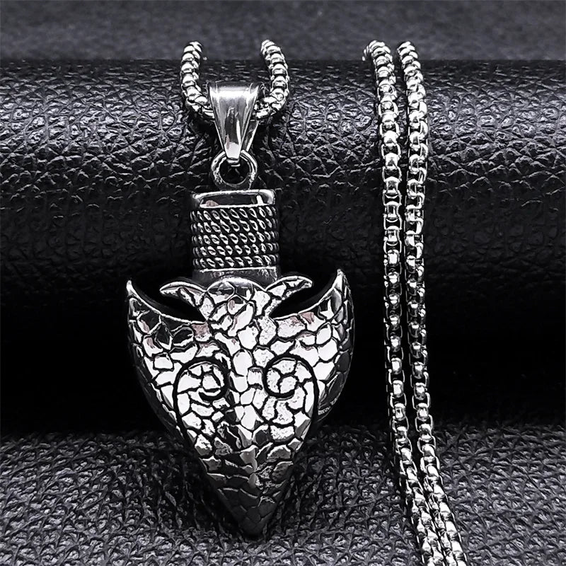 Collier pour hommes en acier inoxydable avec croix ankh égyptienne, clé de la vie, bijoux, chaîne en acier inoxydable