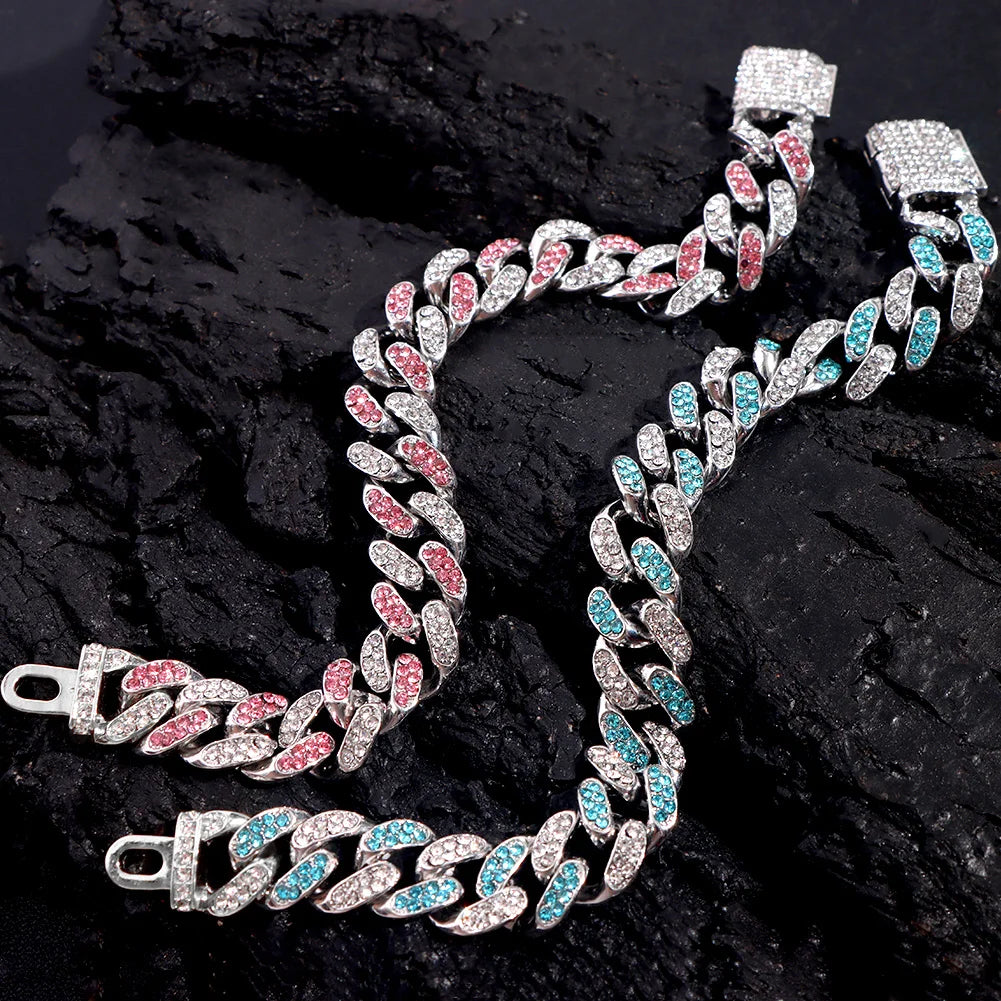 Bracelets hip-hop ICE pour hommes et femmes haute qualité