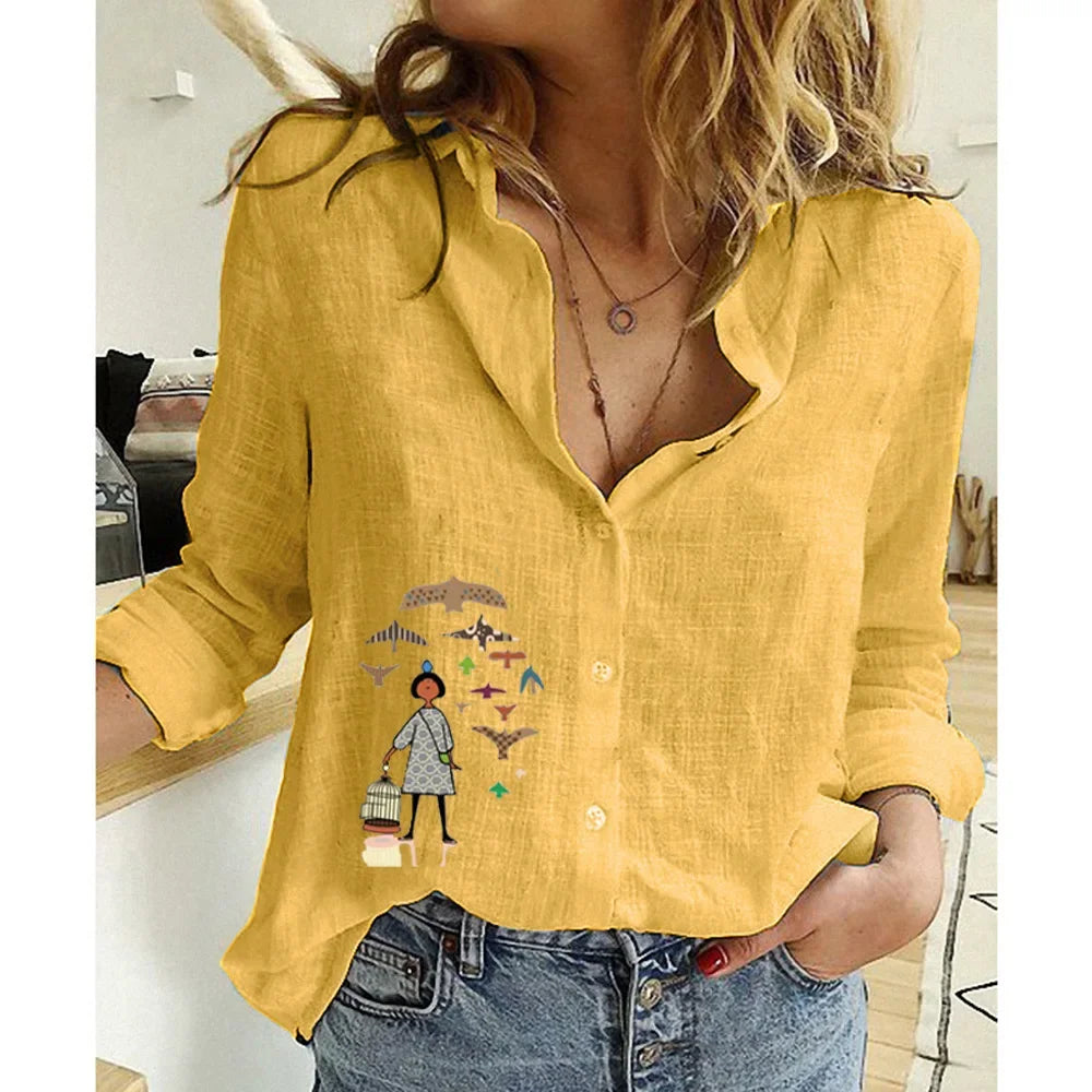 Vêtements pour femmes Chemises pour femmes Tops T-shirts en coton lin