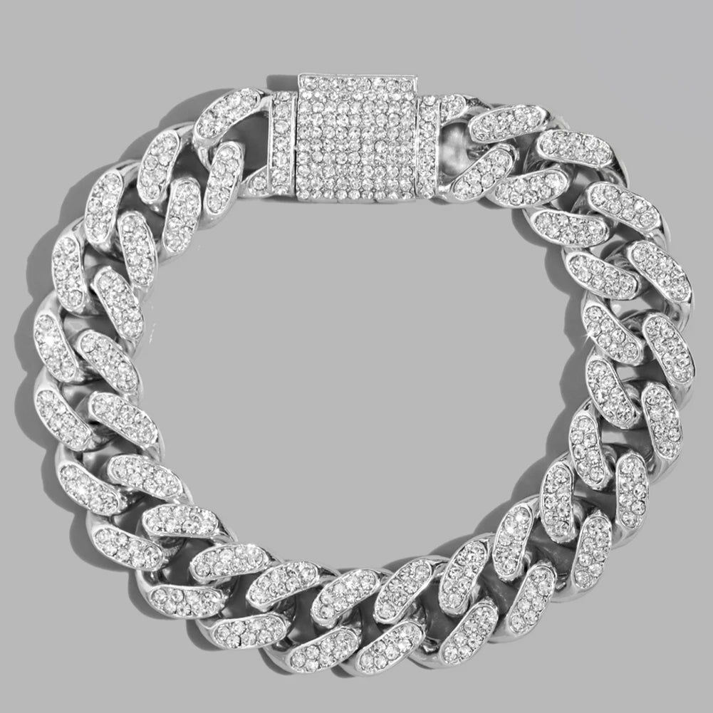 Bracelets hip-hop ICE pour hommes et femmes haute qualité