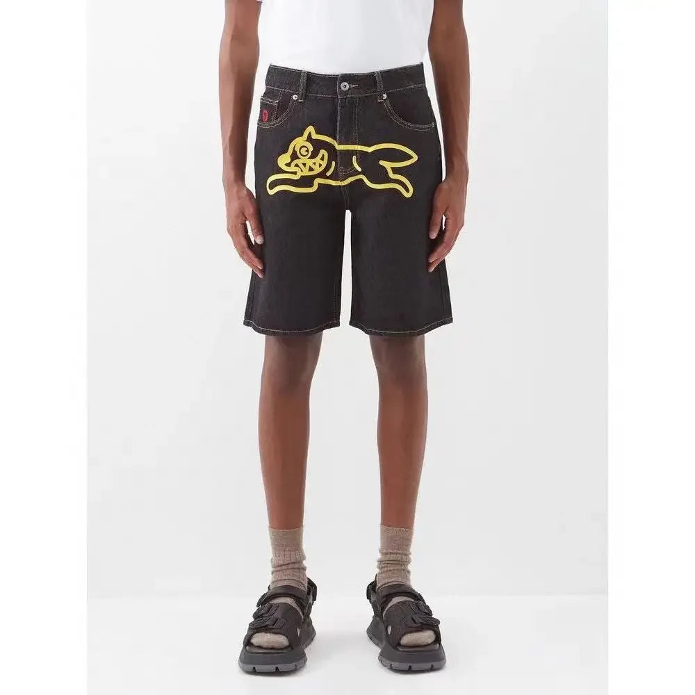 Shorts Streetwear pour hommes, impression de motif rétro
