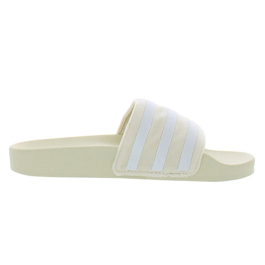 Sandales Adidas pour femmes, couleur beige/blanc.