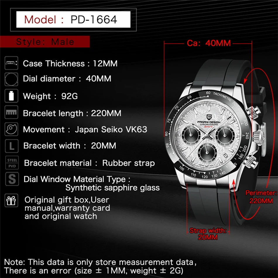 Montre Homme V2 PAGANI DESIGN WATERPROOF