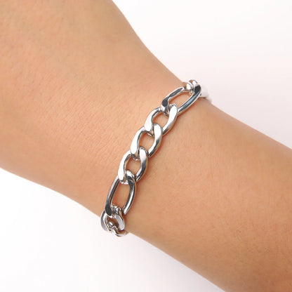 Bracelet en chaîne pour hommes en acier inoxydable