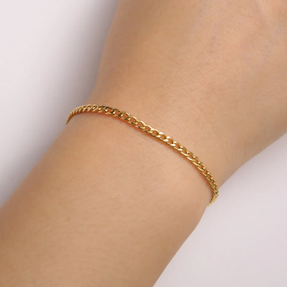 Bracelet en chaîne pour hommes en acier inoxydable
