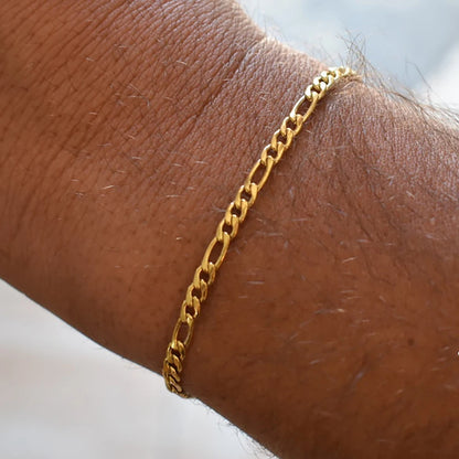 Bracelet en chaîne pour hommes en acier inoxydable