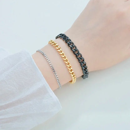 Bracelet en acier inoxydable pour hommes femmes couples