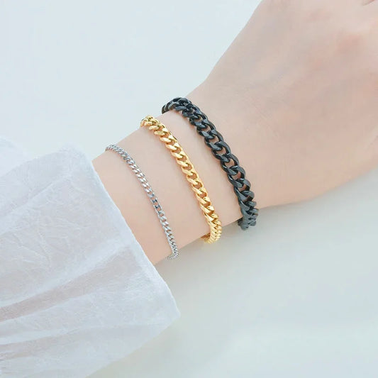 Bracelet en acier inoxydable pour hommes femmes couples