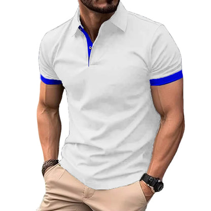 T-shirts Polo pour hommes, streetwear, casual, tops à col à revers