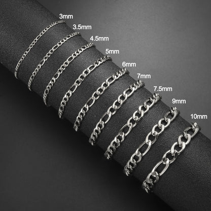 Bracelet en chaîne pour hommes en acier inoxydable