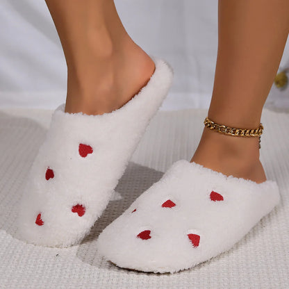 Chaussons pour femmes avec cœur