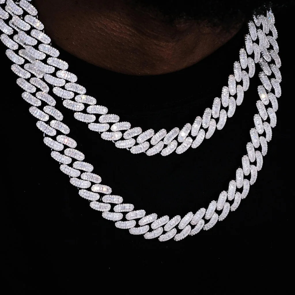 Chaîne et bracelet ornée de pierres en diamant Mixte